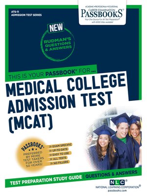 cover image of MEDICAL COLLEGE ADMISSION TEST (MCAT)